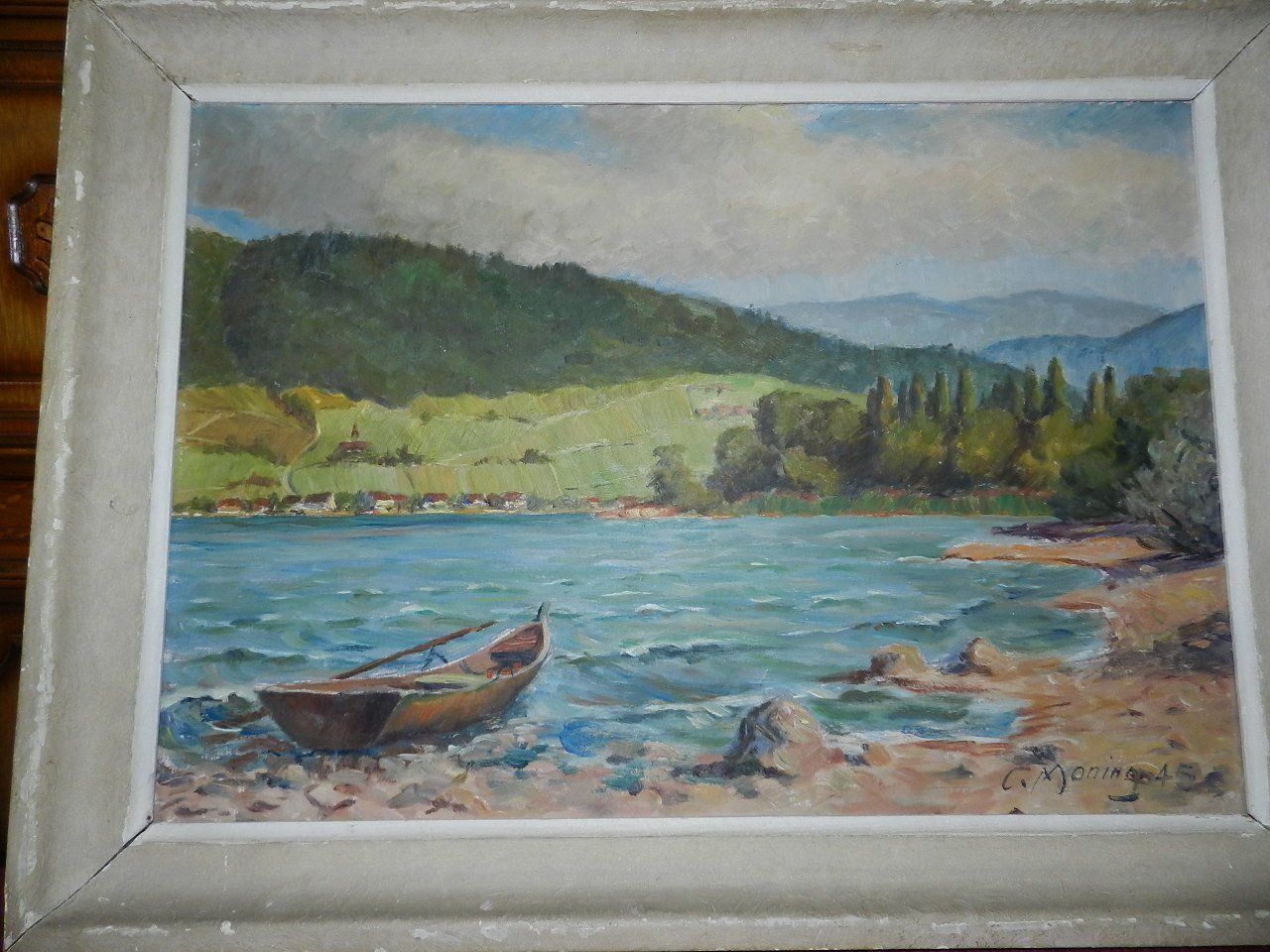 Dipinti: Landschaft Bild Cezar Moning 1945er – Usato da Emmenbrücke venduto da Ulisse-22