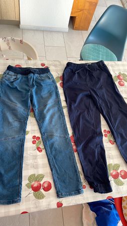 2er Set Joger Hosen Jeans Grösse 146