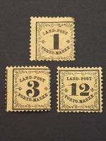 Baden Portomarken Mi-Nr. 1-3 ungebraucht