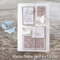Neues  Stanzschablonenset Schmetterlinge