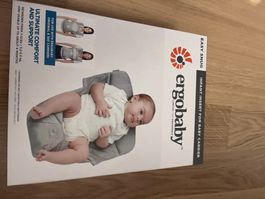 Ergobaby Easy Snug Neugeborenen Einsatz grau neuwertig
