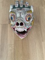 Handcarved Wooden Tribal Mask | Authentic Art Decor 45ch