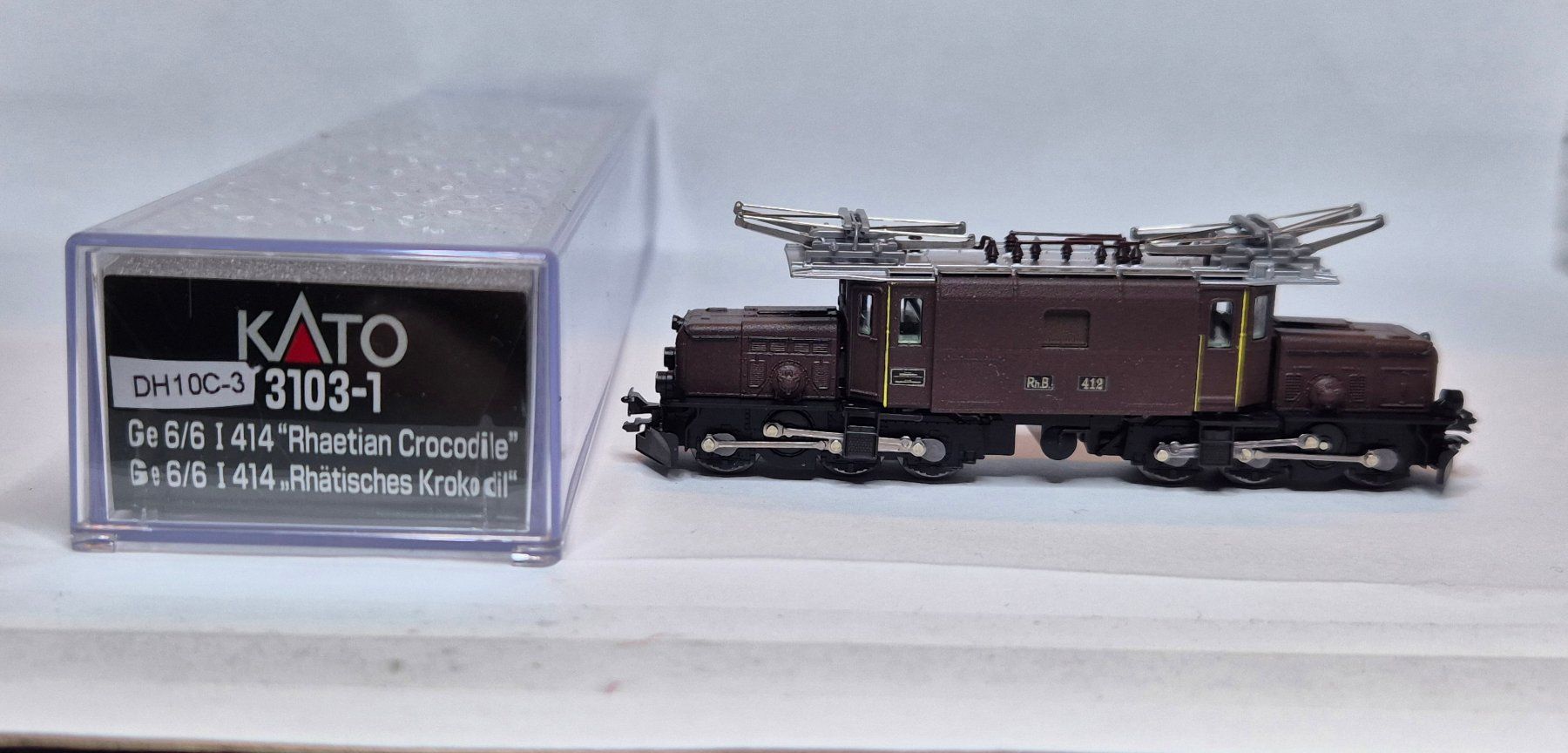 Kato Modellini di ferrovie: RhB ge 6/6I 412 dunkelbraun – Nuovo (secondo la descrizione) da Krattigen venduto da Scltigers5 9