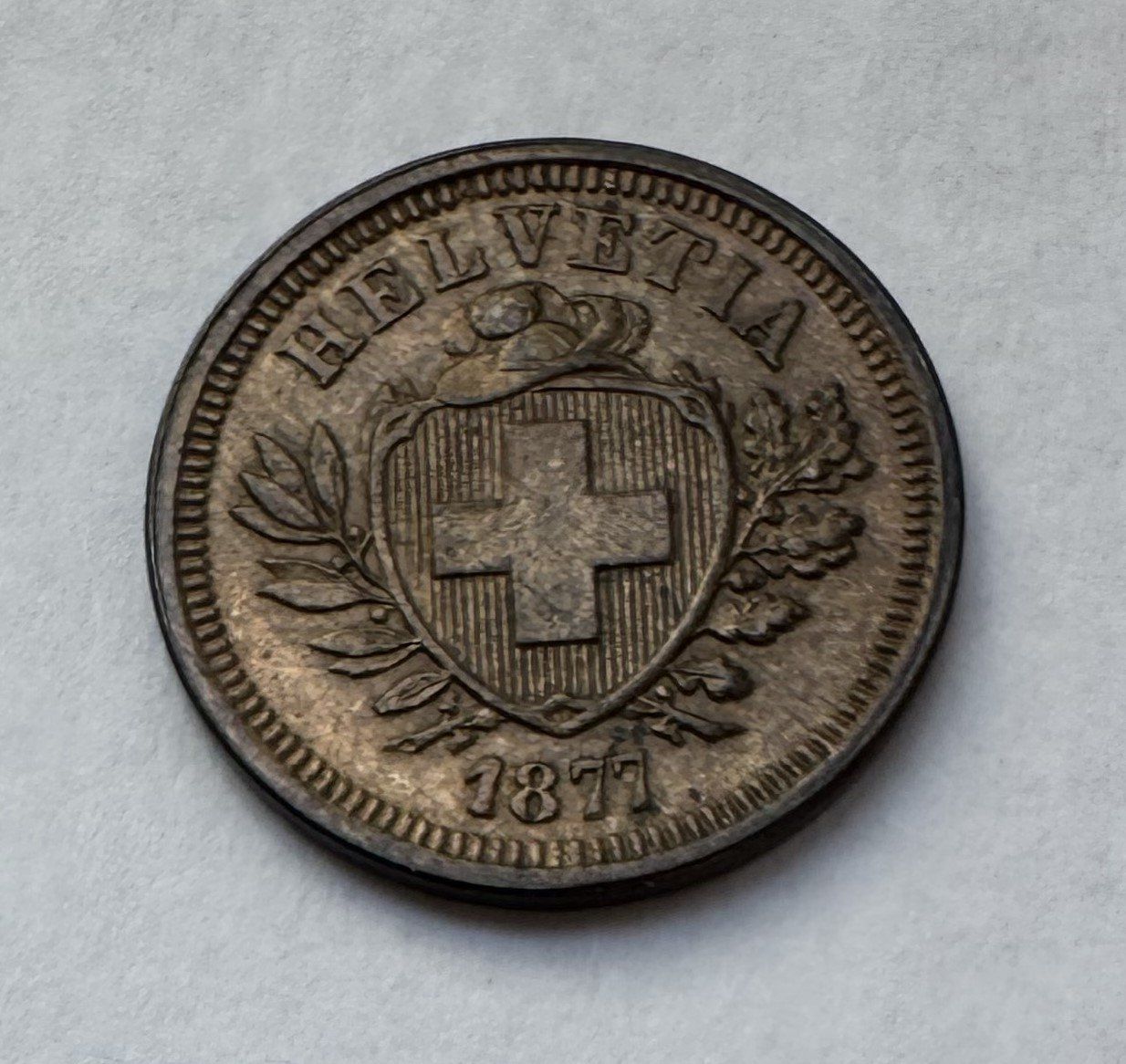 Tutti le monete: 1877 1 Rappen unz – Nuovo (secondo la descrizione) da Kirchberg SG venduto da Zenhad69