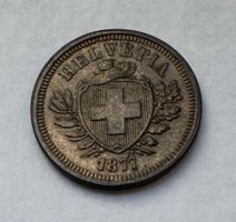 1877 1 Rappen unz
