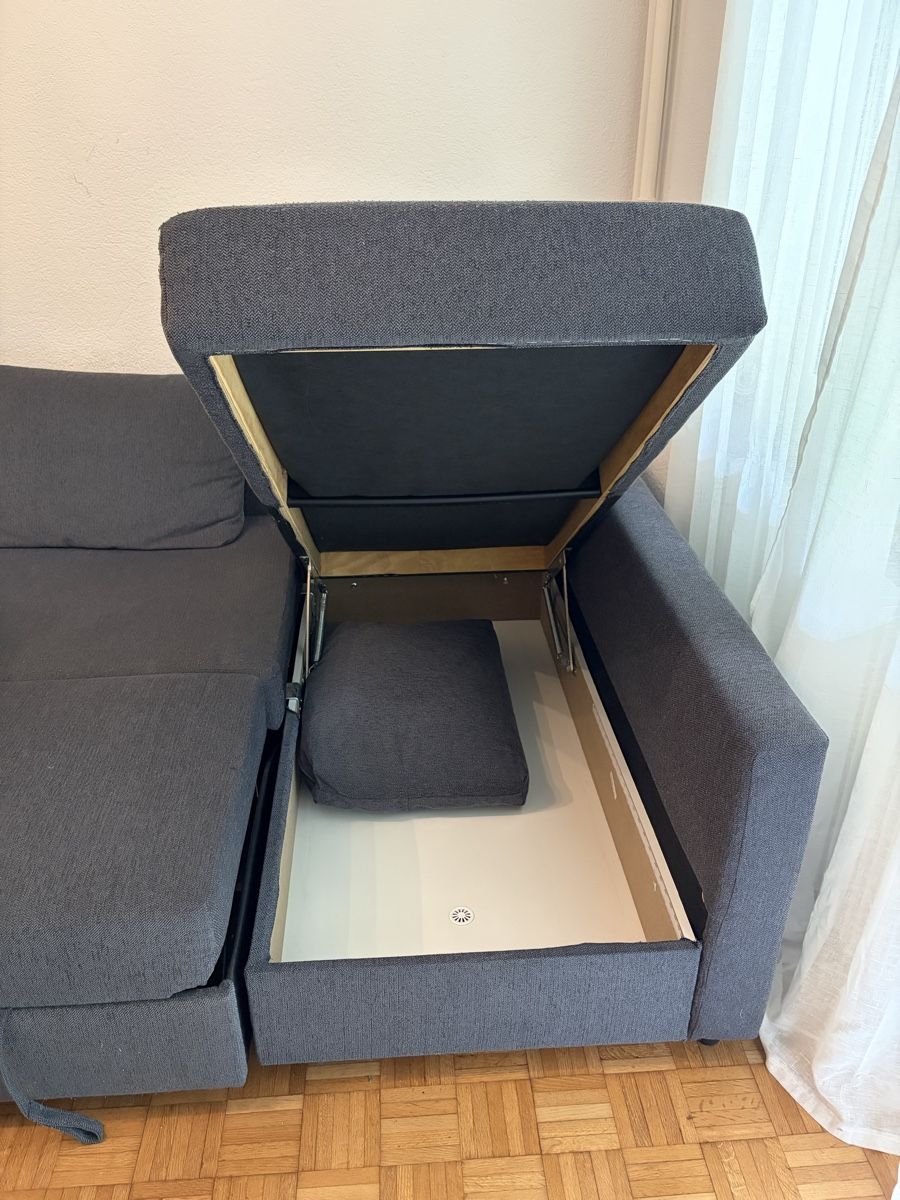 Ikea Divani: IKEA Friheten Eckbettsofa grau-schwarz – Usato da Bern venduto da jan_n7kg 5