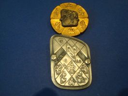 Plaketten 1960 Gold + Silber
