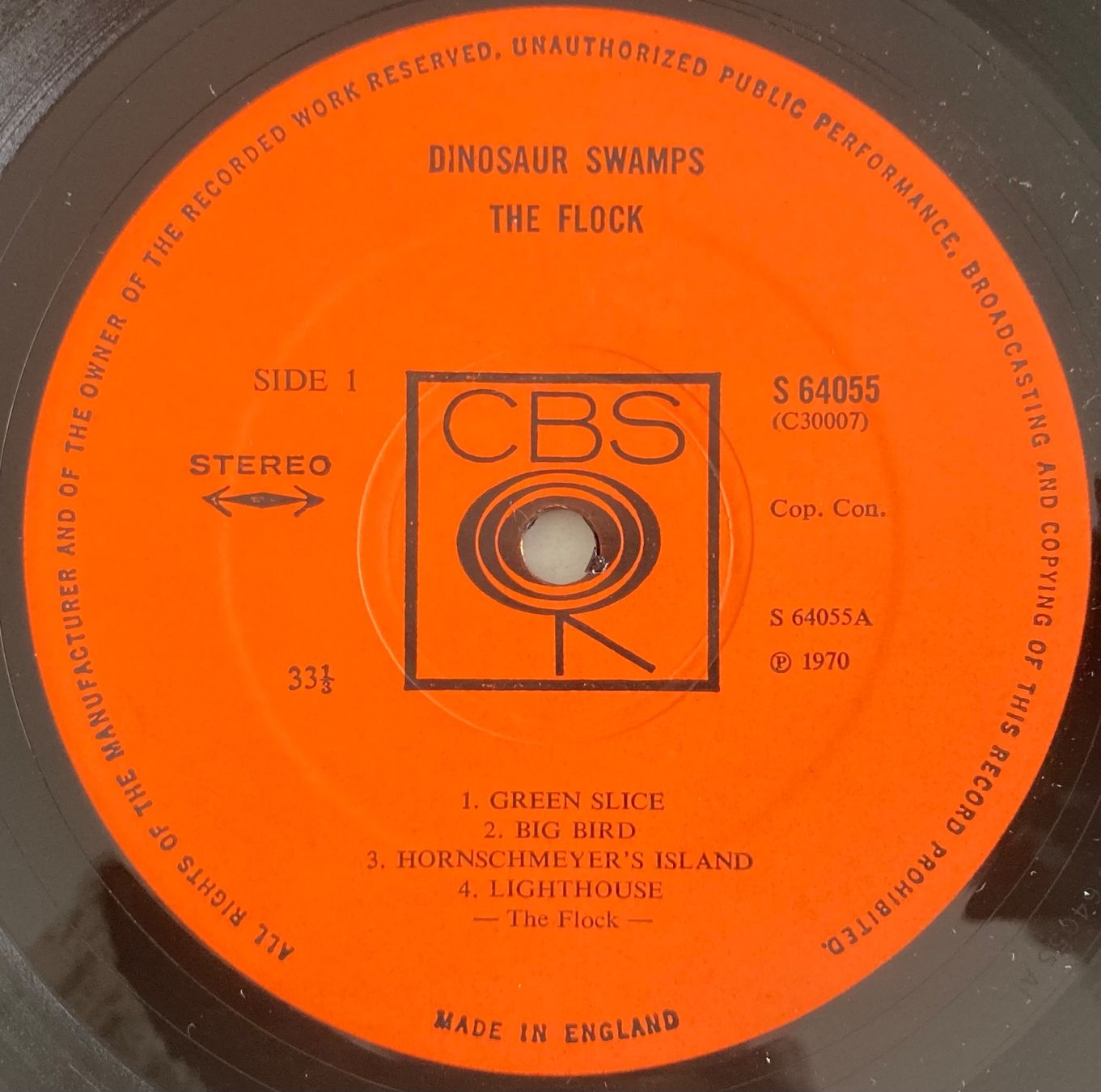 Dischi in vinile: THE FLOCK - DINOSAUR SWAMPS – Usato da Poliez-Pittet venduto da Newtown-Records 3