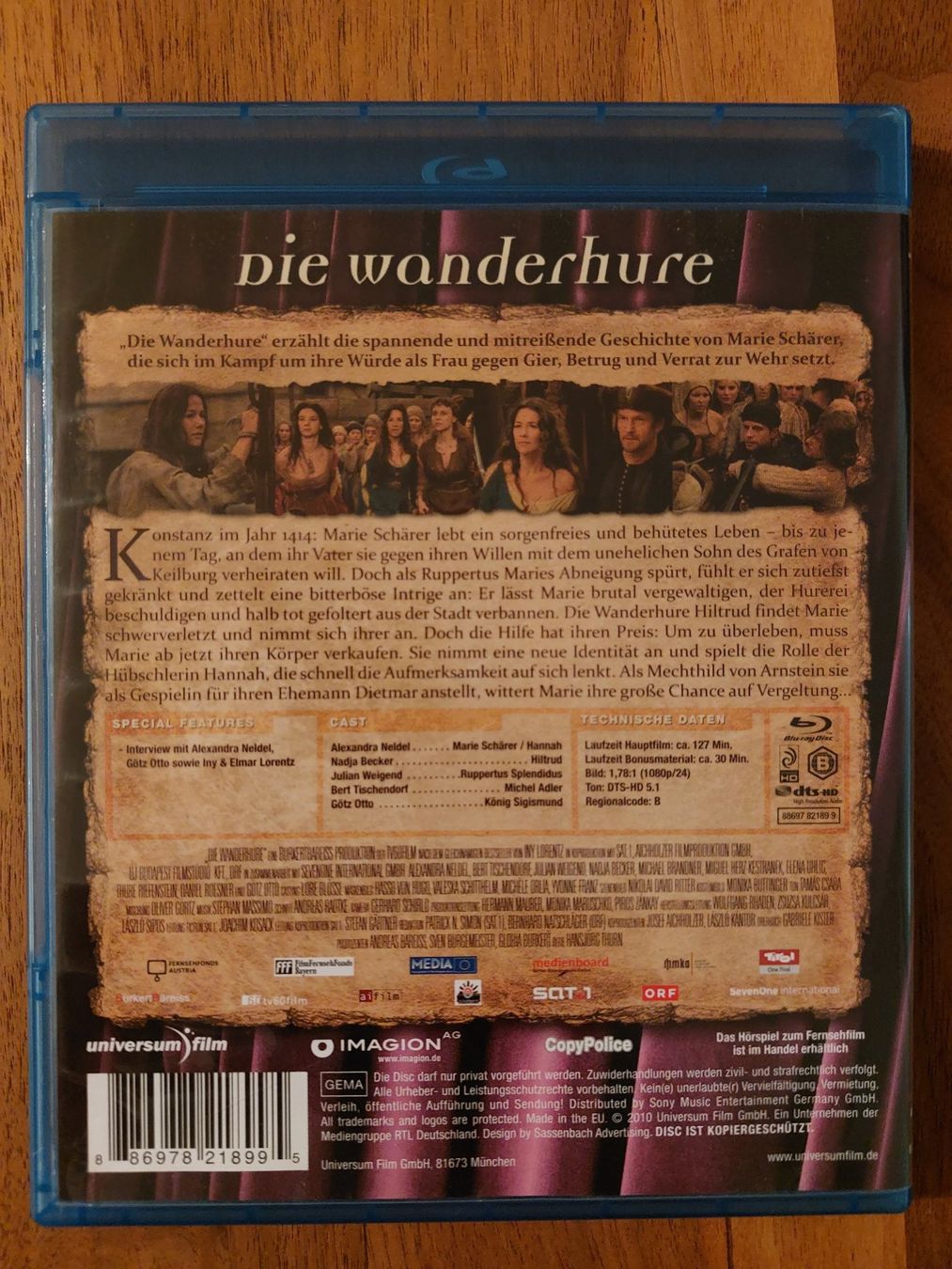 Alle DVDs: Blu Ray - Die Wanderhure – Gebraucht aus Rheinfelden von FilmAuktion 1