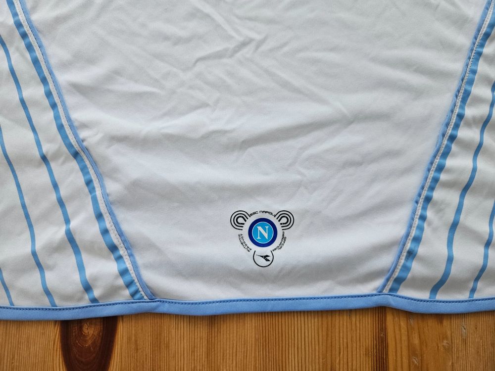 Maillot Vintage SSC Napoli Diadora Série A 2007-2008 - Taille L - Avec Nom LETE Et Hamsik ?