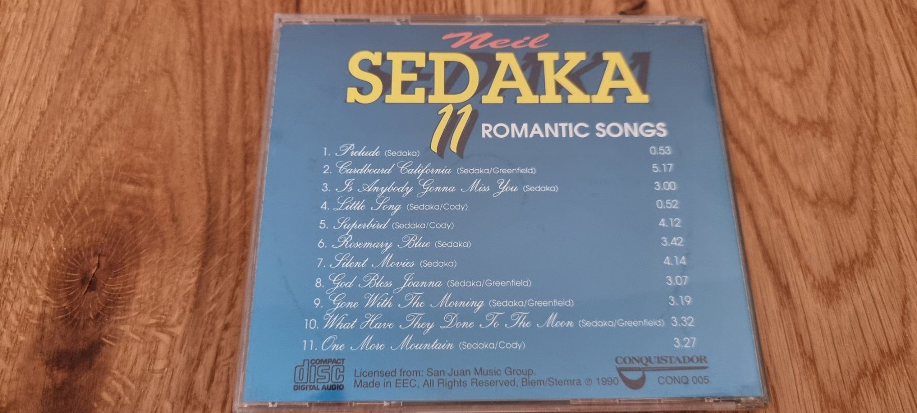 CD: CD: Neil Sedaka - 11 Romantic songs – Usato da Lachen SZ venduto da allesweg78 1