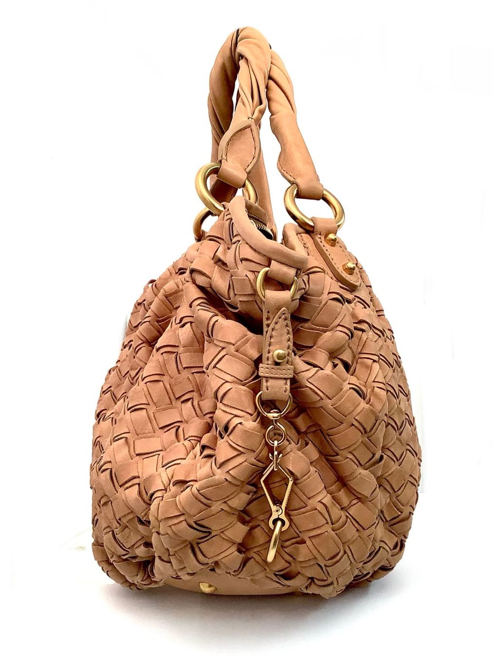 Miu Miu Borse da donna: miu miu geraffte Ledertasche hellbraun Neu – Nuovo (secondo la descrizione) da Küsnacht ZH venduto da Vuit-on 2