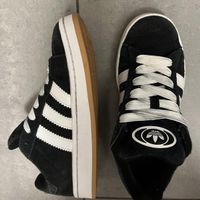 Adidas Campus Turnschuhe schwarz weiss