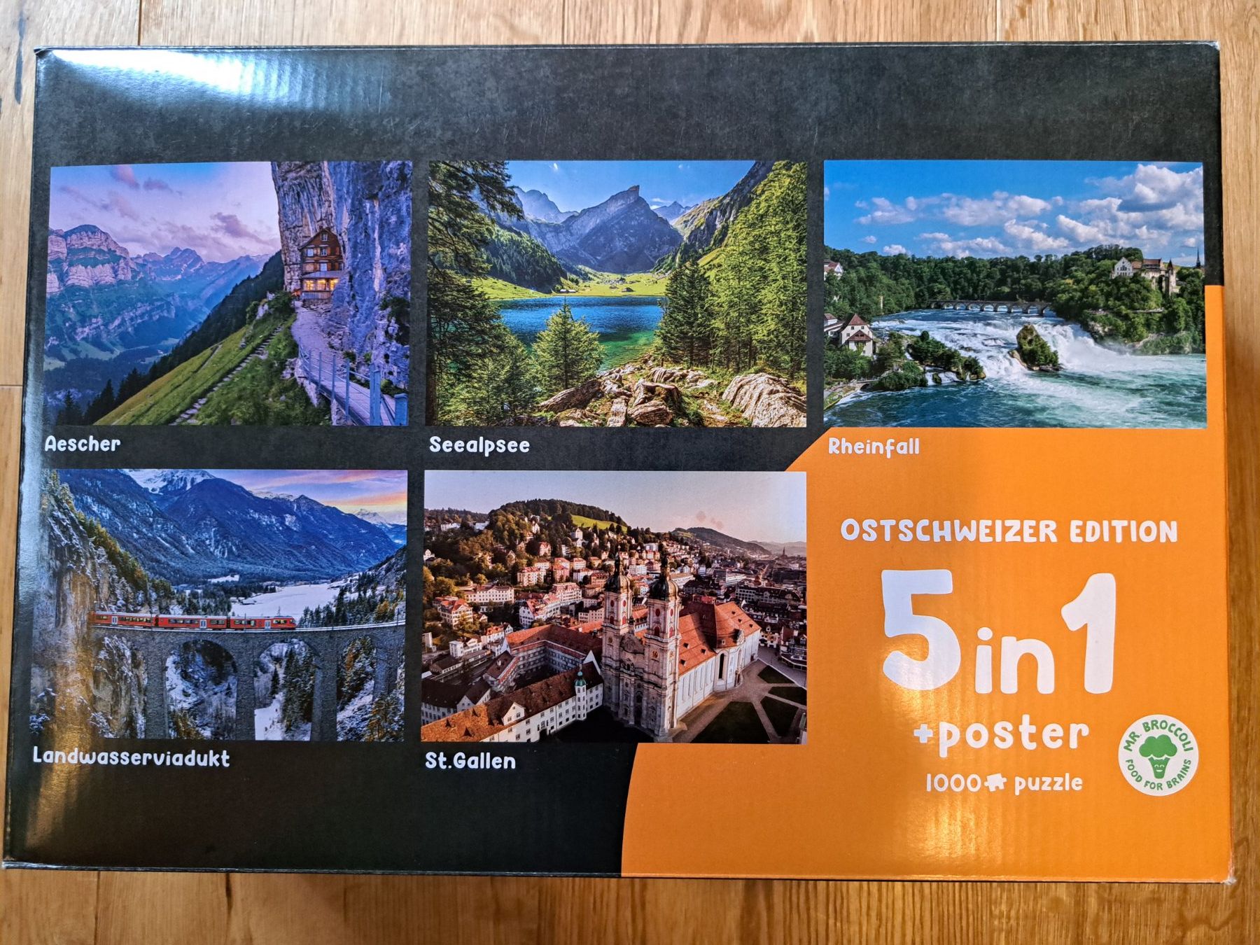 Puzzle: 5 x 1000 Teile Ostschweizer Edition – Usato da Igis venduto da murmeli24