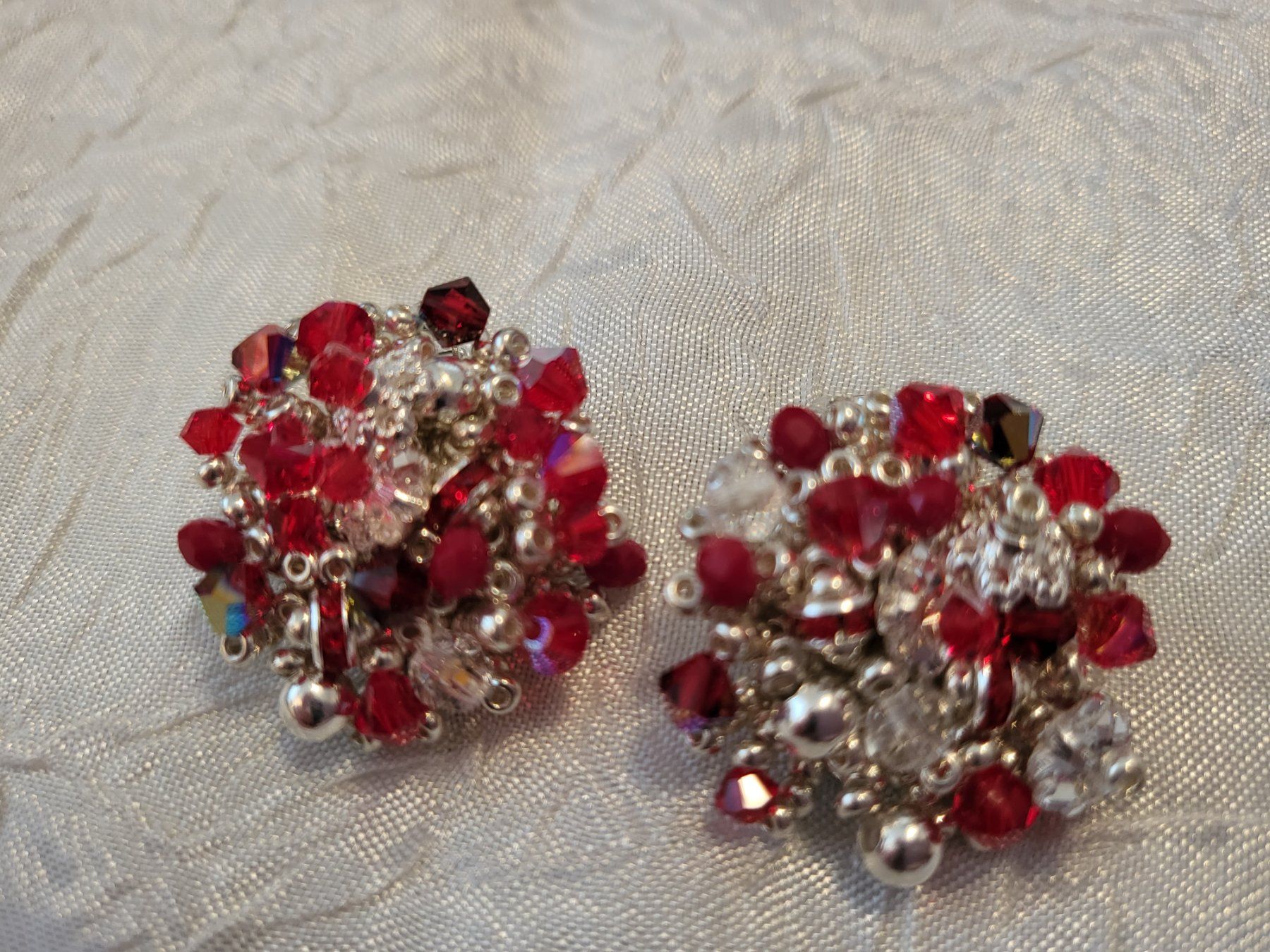 Orecchini pendenti & Orecchini a lobo: Handgemachte ohrclips aus swarovski perlen – Nuovo (secondo la descrizione) da Dietikon venduto da Eleda 2