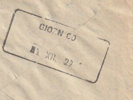 Aushilfsstempel Giornico auf Brief