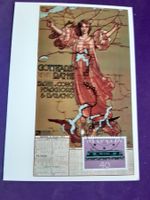 Plakat für Gotthardbahn 1902  mit Stempel AMBRI 18.2.82