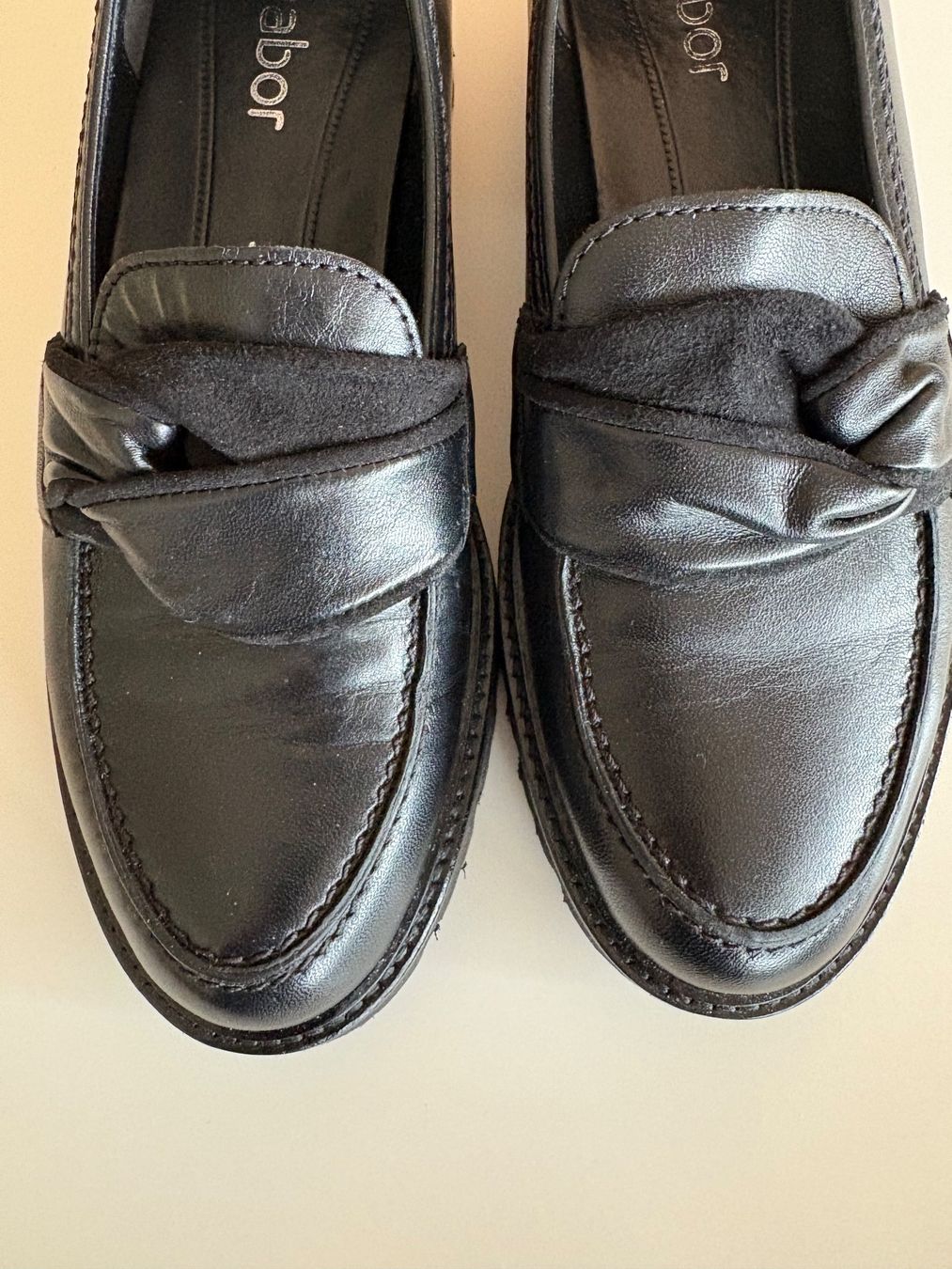 Gabor Damenschuhe: Gabor Leder Loafer schwarz Gr. 4 – Neu (gemäss Beschreibung) aus Weggis von Viva80 2