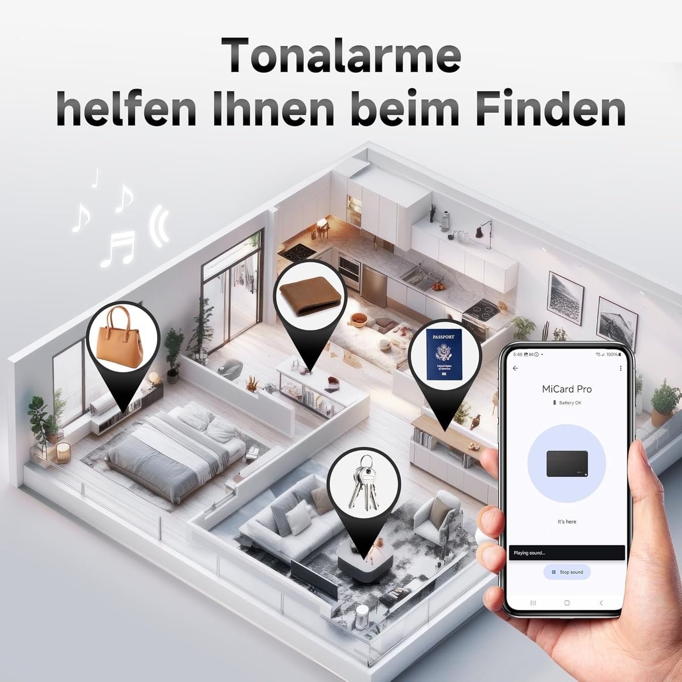 GPS & Strumenti di misurazione: Card Wallet Tracker für Android – Nuovo e nell'imballaggio originale da Geneve venduto da Titi2008 3