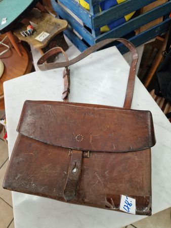 Karten Vintage Ledertasche Umhängetasche Aktentasche