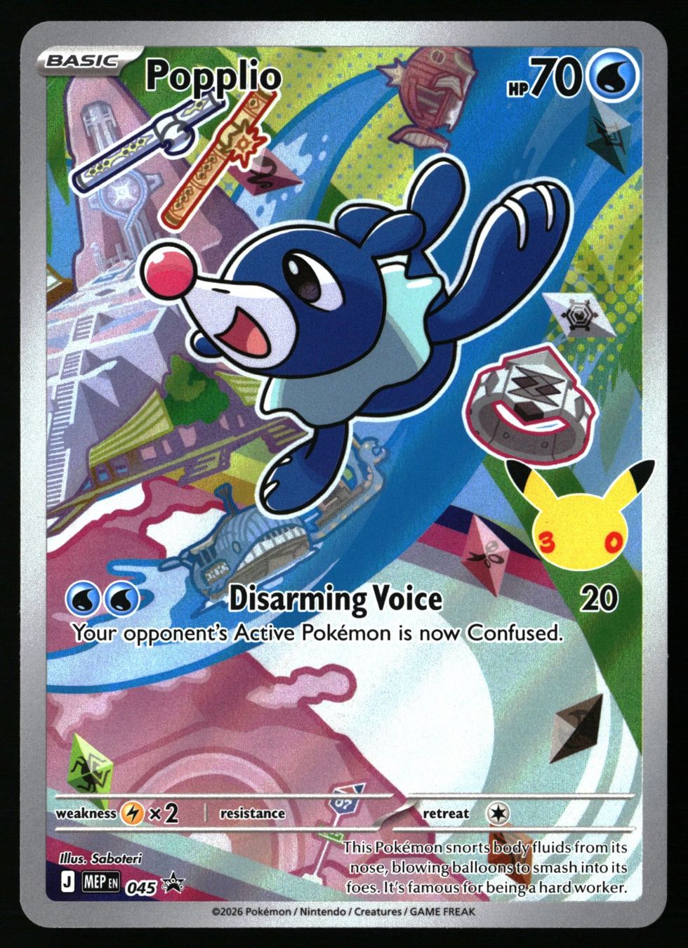 Pokémon Carte collezionabili: Popplio #45 Pokemon Promo – Usato da Feuerthalen venduto da Plazatoys