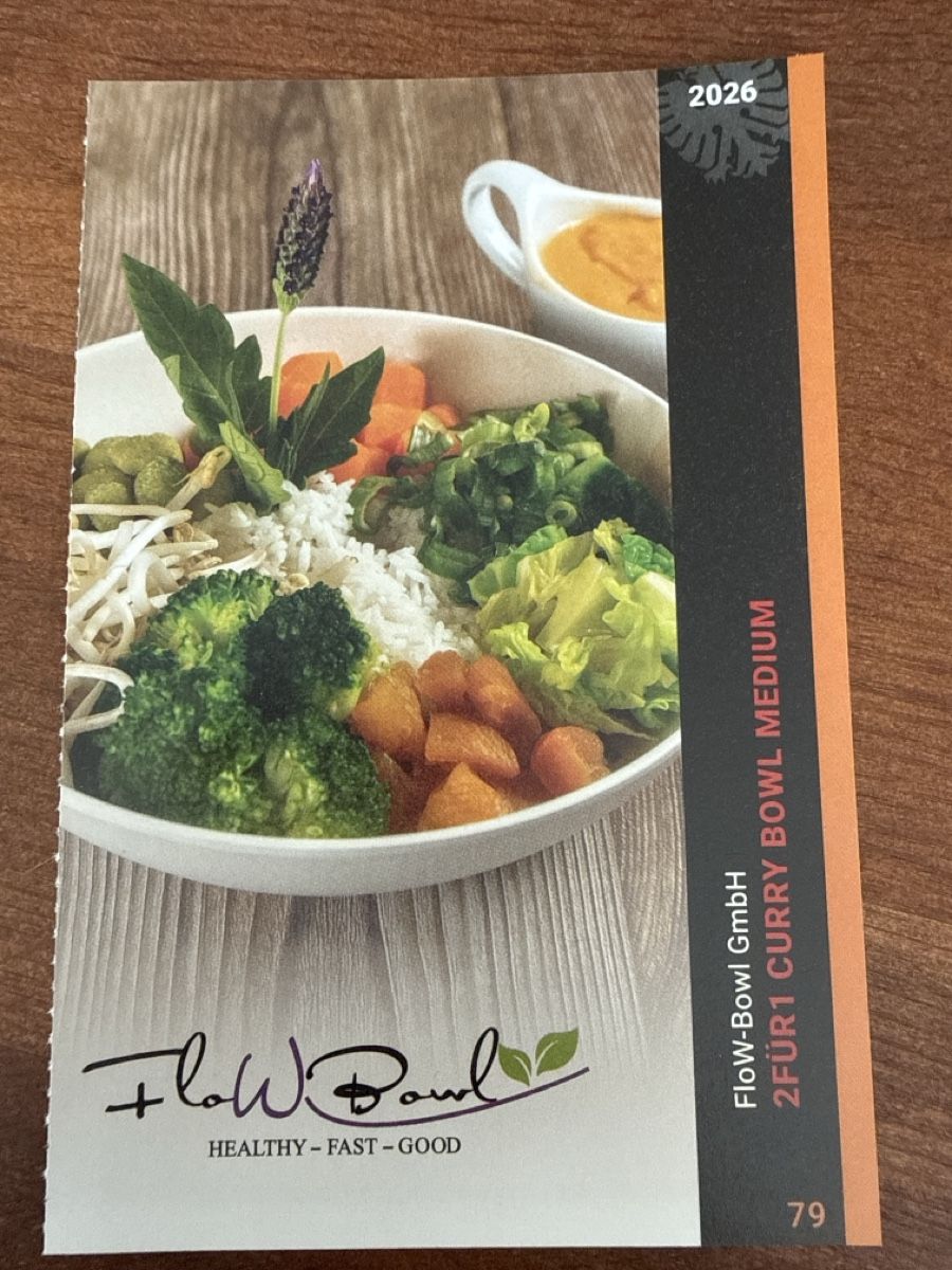 Gutscheine: 2 für 1 Flow-Bowl Curry Bowl Medium – Neu (gemäss Beschreibung) aus Gränichen von cat_lady