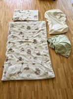 Plüsch-Kinderbettwäsche mit Decke, Kissen & Laken