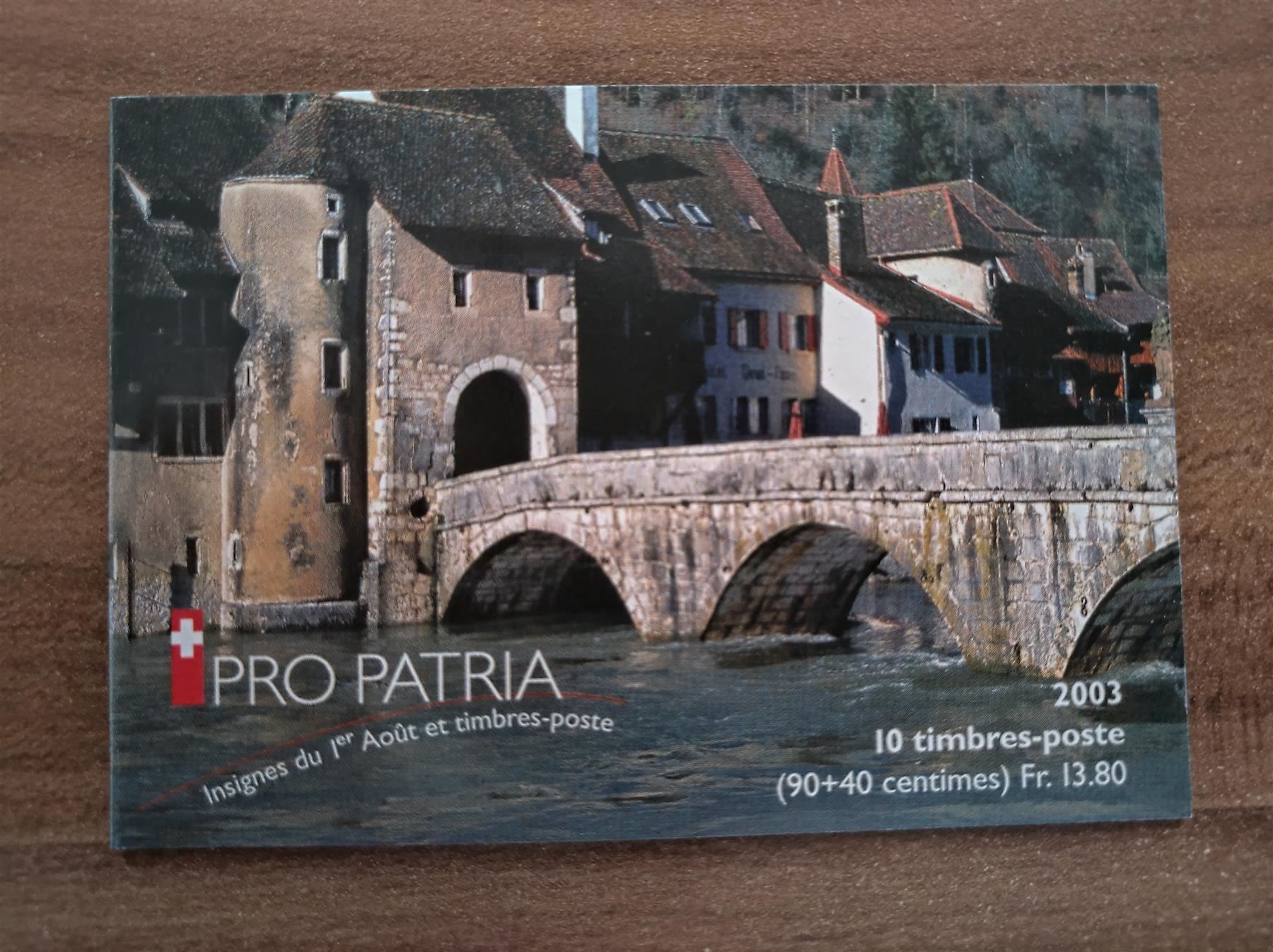 Tous les timbres: Markenheft Pro Patria 2003, Ersttag – D'occasion à Rickenbach SO par Bytebull