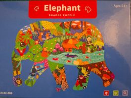 Puzzle mit Elephantenmuster
