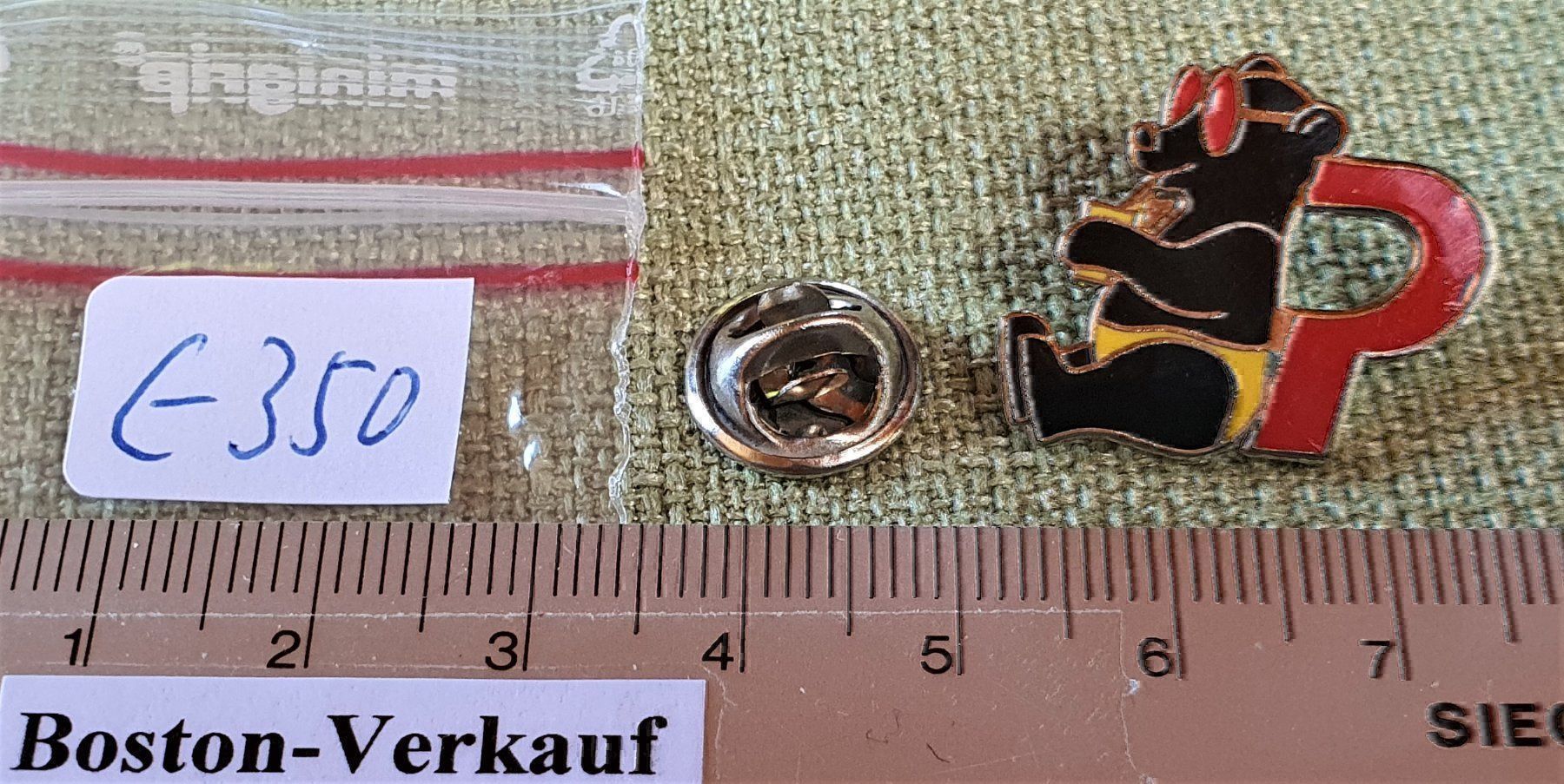 Plaketten & Abzeichen: E350 - Pin Polizei Bern Ferien Bär – Gebraucht aus Reinach BL von Boston-Verkauf 2