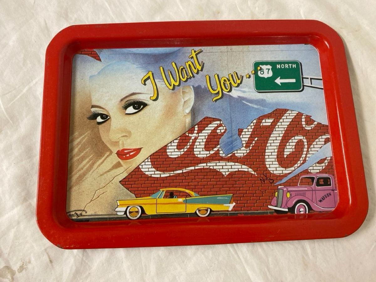Piatti di portata: 6.Coca Cola Serviertablett Retro – Usato da sursee venduto da trilli-tralli 1