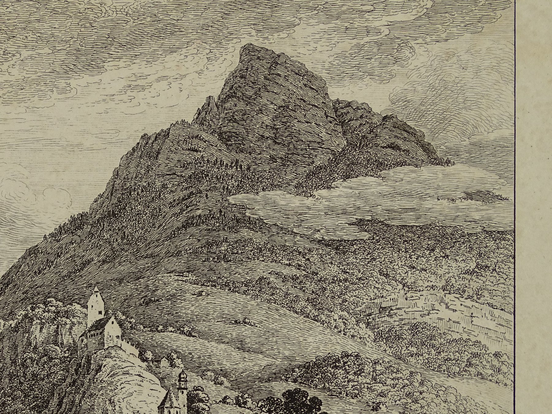 Incisioni: SARGANS, KUPFERSTICH-RADIERUNG 1813 – Usato da Grüningen venduto da Kartensammler 2