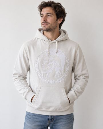 Diesel Only The Brave Hoodie creme M