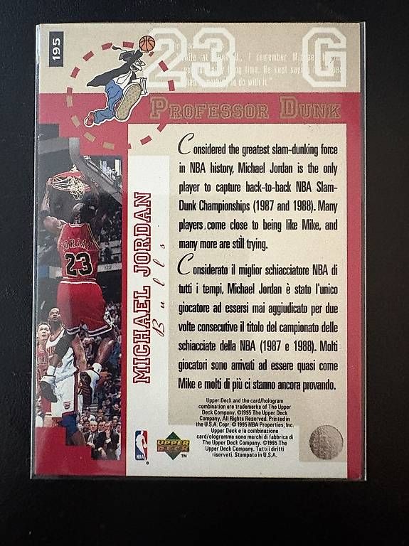 Nba Cartes à collectionner: 1995 Upper Deck - Michael Jordan #195 NBA CARD – Neuf (Voir description) à Savosa par mis_g2p5 1