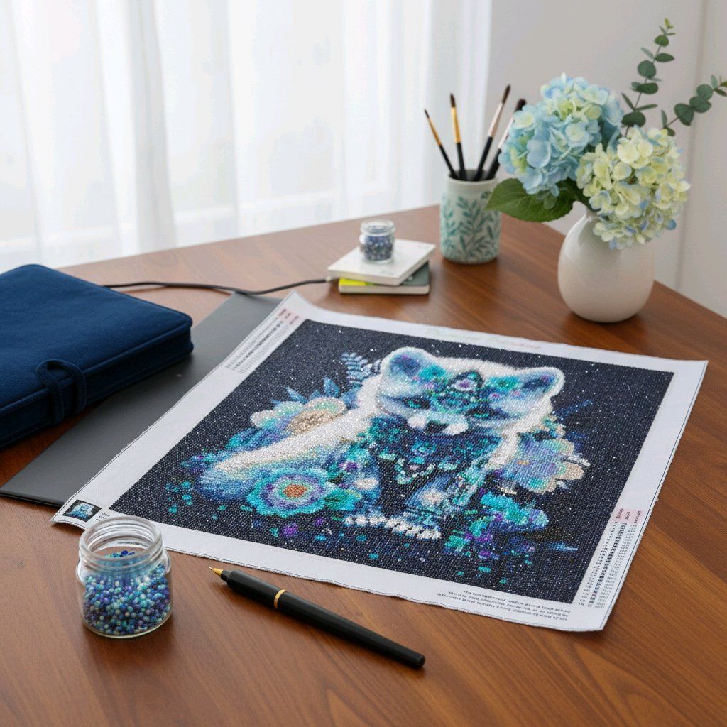 Kit bricolage: Diamond painting terminé 40x40 cm – Nuovo (secondo la descrizione) da Ste-Croix venduto da Lougia