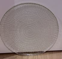 Elegante Glasplatte, Servierplatte, Durchmesser 30 cm.