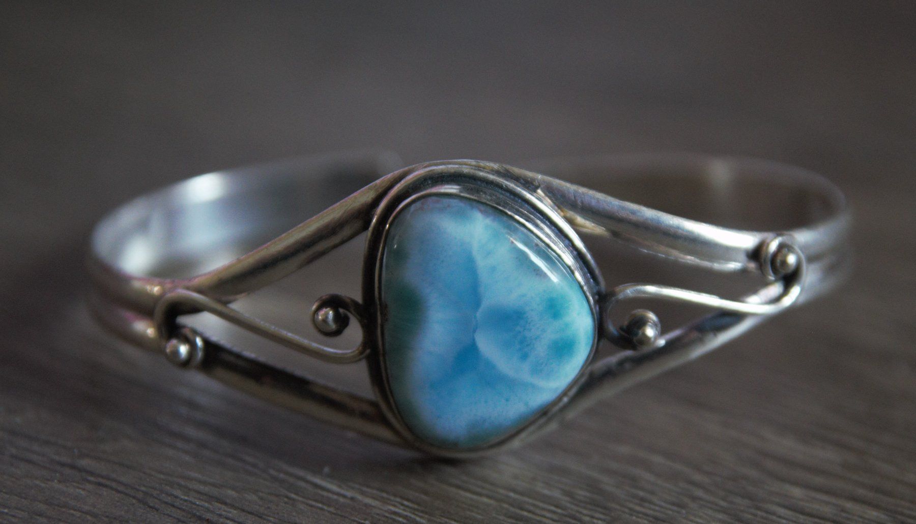 Armbänder & -reifen: Neu: Grosses Larimar Armband  Armspange – Neu (gemäss Beschreibung) aus Matten b. Interl von Edelsteingalerie 1
