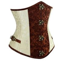 Korsett im Steampunk Gothic Stil Orange Emperial M-L-XL-XXL