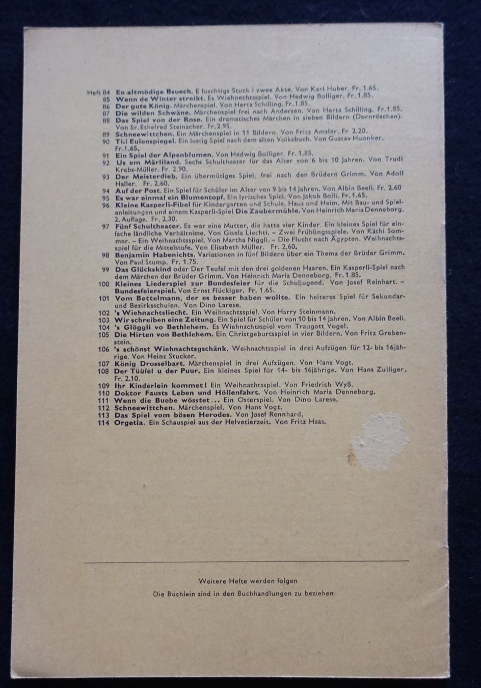 Bücher: Dino Larese: Vom Bettelmann, der es .. Sauerländer, 1956 – Gebraucht aus Gutenswil von Optico 1
