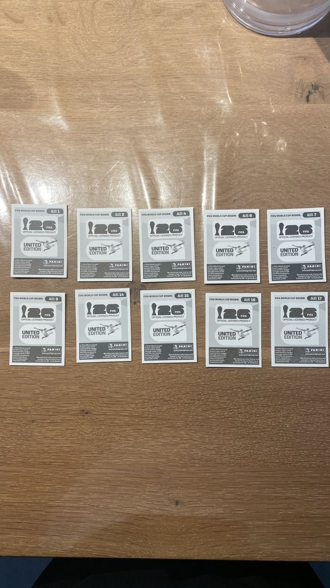 Panini Carte collezionabili: Panini Sticker - AUS 10 Stickers – Nuovo (secondo la descrizione) da Adliswil venduto da didoli 1