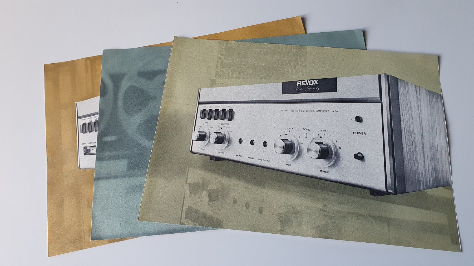 Revox Documenti: lot de 3 dépliants Revox - env. 1968 - DE-ENG-FR – Usato da Echandens venduto da annegug 1