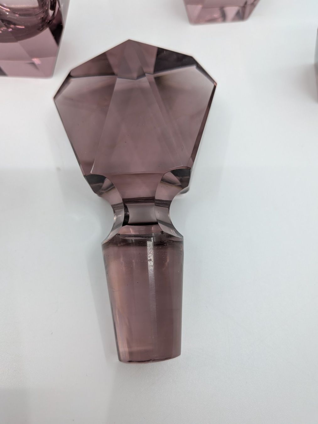 Caraffe: Art Deco Kristallglas Set Karaffe & Gläser – Usato da Emmen venduto da magelan 7