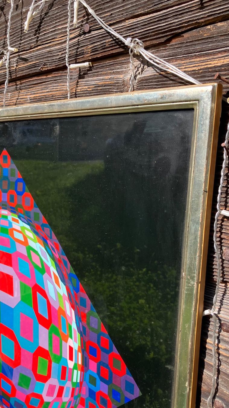 Dipinti: Victor Vasarely Planetary vintage tableau – Usato da St-Cierges venduto da LeRegain 4