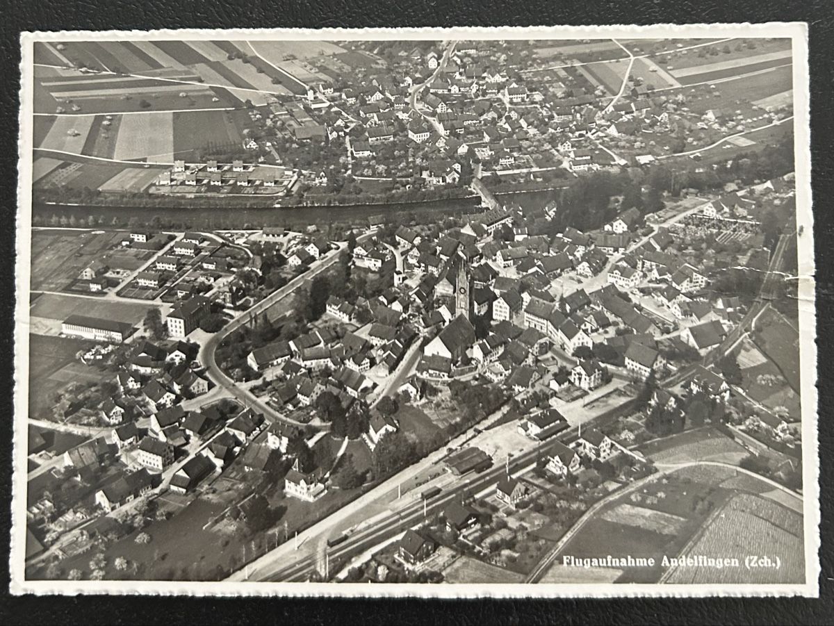 Cartoline postali: Flugaufnahme Andelfingen  – Usato da Horw venduto da Tellbub