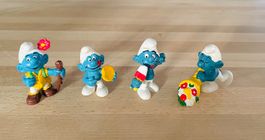 4 x Original Peyo Schlümpfe 70er/80er - Set 6