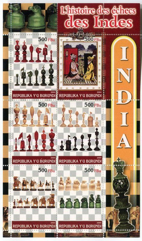 Alle Briefmarken: Block "Schach". Burundi – Neu und originalverpackt aus Basel von Butsch5