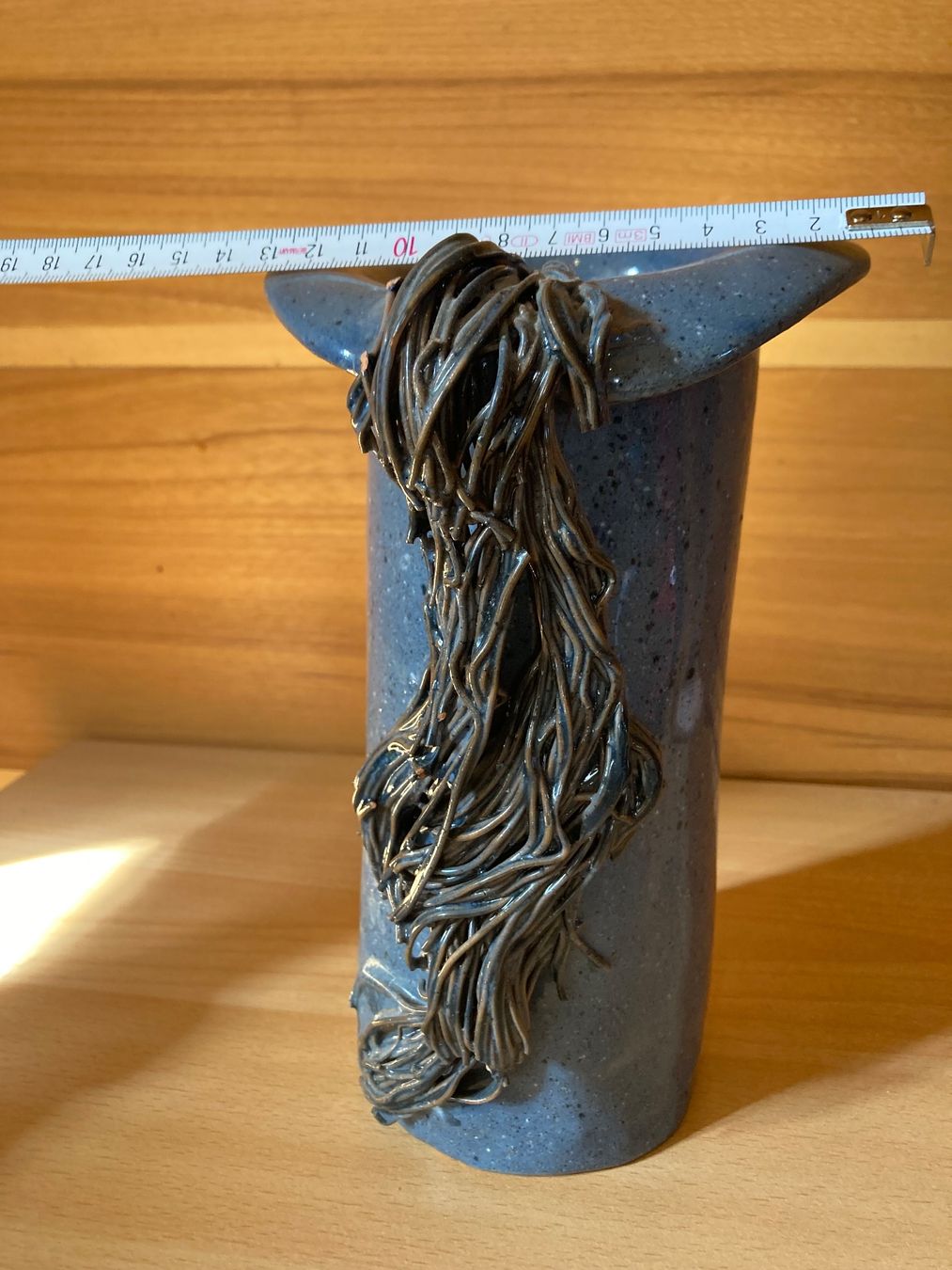 Vasen & Gefässe: Kunstvolle Töpfervase blau mit Dekor ca. 21cm – Gebraucht aus Anglikon von Duriel_77 3
