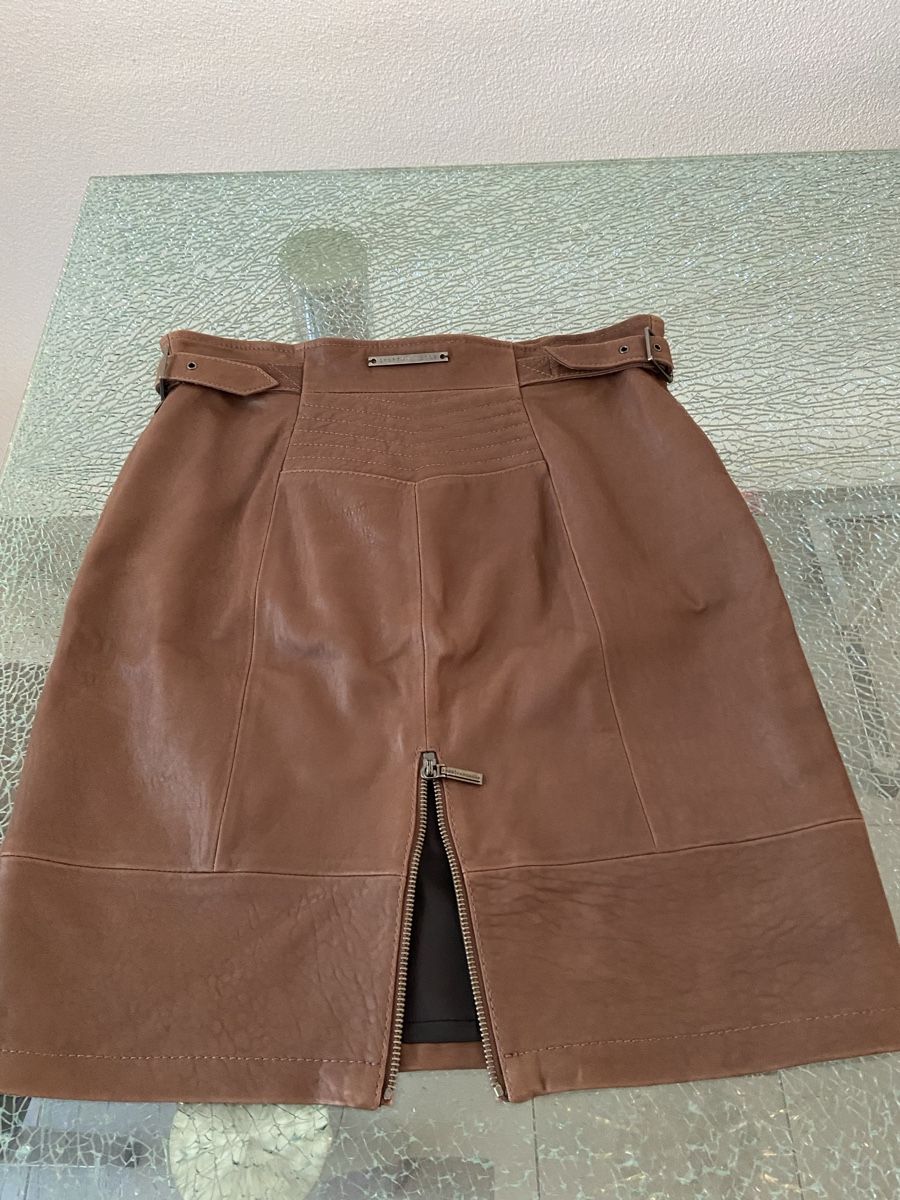 Gonne: Sportmax Code Lederrock, Grösse 36, Reissverschluss Detail – Usato da Oftringen venduto da andrax 3