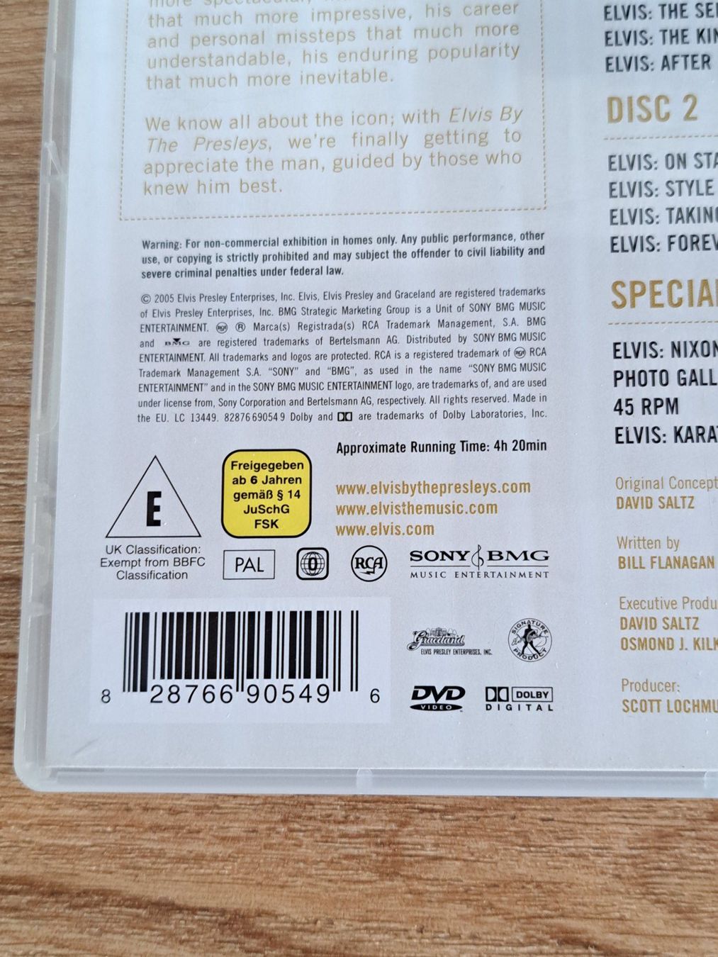 Tutti i DVDs: ELVIS by the PRESLEYS, Boxset mit 2 Discs und Inlet – Usato da Unterseen venduto da Kanica 4