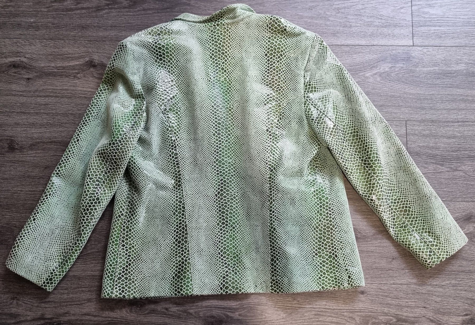 Giacche: Lederjacke mit Schlangenmuster grün – Usato da Uetliburg SG venduto da mafrey63 3